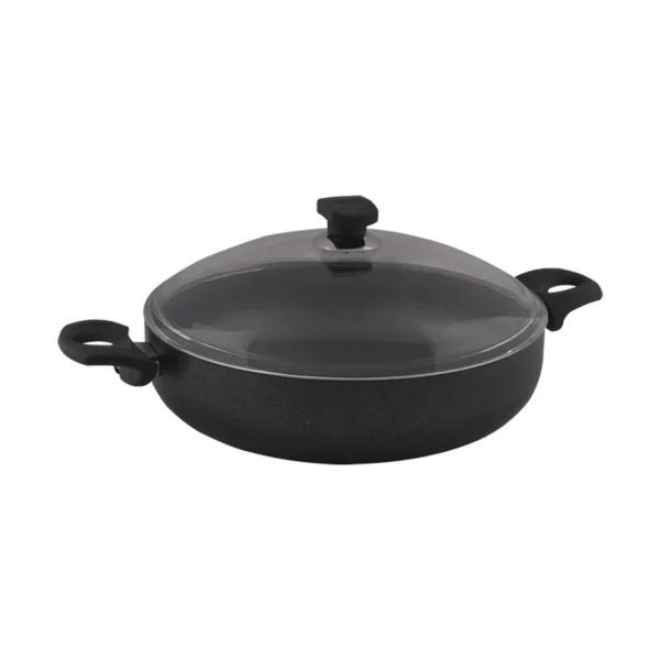 قابلمه کوتاه نچسب 32*8 سانتی متر 5.3 لیتر مشکی منچستر ریوالد 6504132-0411 | ریوالد ایران