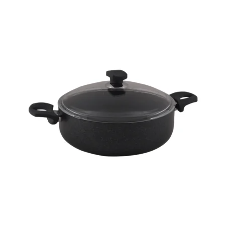 نیم قابلمه نچسب 28*9 سانتی متر 4.8 لیتر مشکی منچستر ریوالد 6506128-0411 | ریوالد ایران