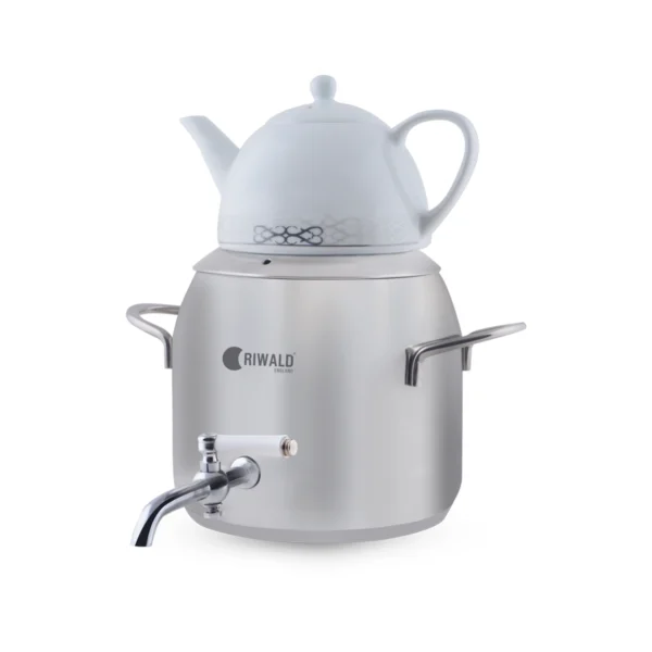 سماور روگازی 1.0 + 4.8 لیتر استیل مات لیورپول ریوالد 6818165-1020