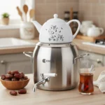 سماور روگازی 1.0 + 4.8 لیتر استیل مات لیورپول ریوالد 6818155-1020 | ریوالد ایران