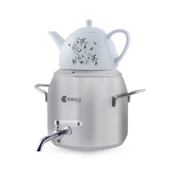 سماور روگازی 1.0 + 4.8 لیتر استیل مات لیورپول ریوالد 6818155-1020 | ریوالد ایران