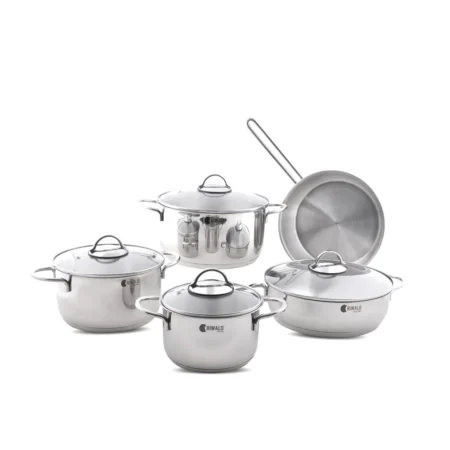 سرویس قابلمه 9 پارچه استیل براق لیورپول ریوالد 6801209-1021 | ریوالد ایران