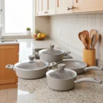 سرویس قابلمه 8 پارچه گرانیت بژ پریستون ریوالد 6501108-0306 | ریوالد ایران