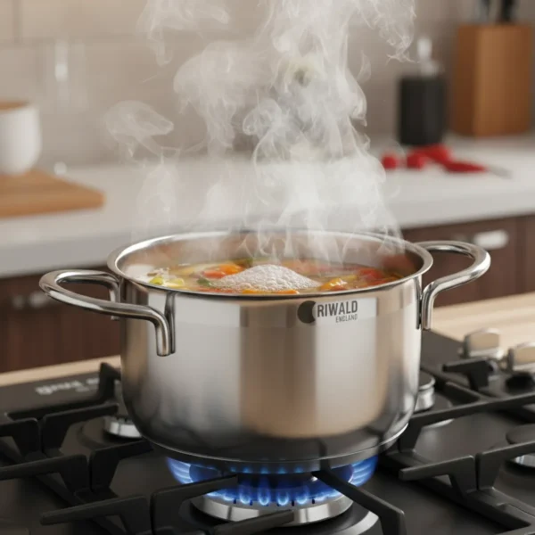 قابلمه 16*10 سانتی متر 1.75 لیتر استیل مات لیورپول ریوالد 6803216-1023 | ریوالد ایران