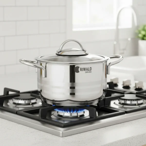 قابلمه 18*11 سانتی متر 2.15 لیتر استیل براق لیورپول ریوالد 6803218-1022 | ریوالد ایران