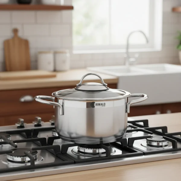 قابلمه 20*11.5 سانتی متر 3.15 لیتر استیل مات لیورپول ریوالد 6803220-1023 | ریوالد ایران