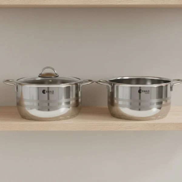 قابلمه 24*12.8 سانتی متر 5.25 لیتر استیل براق لیورپول ریوالد 6803224-1022 | ریوالد ایران