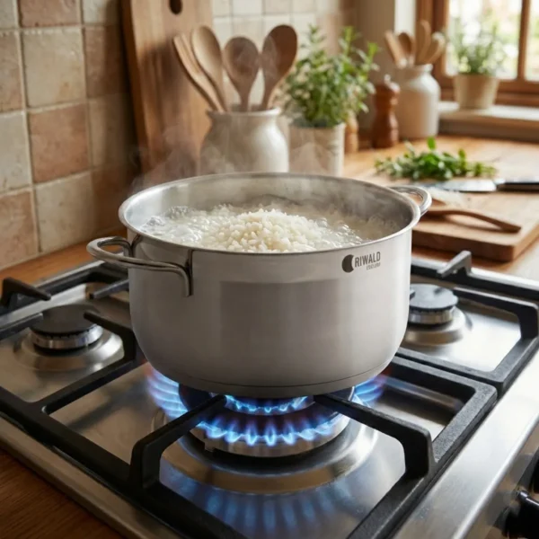 قابلمه 26*13.5 سانتی متر 6.3 لیتر استیل مات لیورپول ریوالد 6803226-1023 | ریوالد ایران