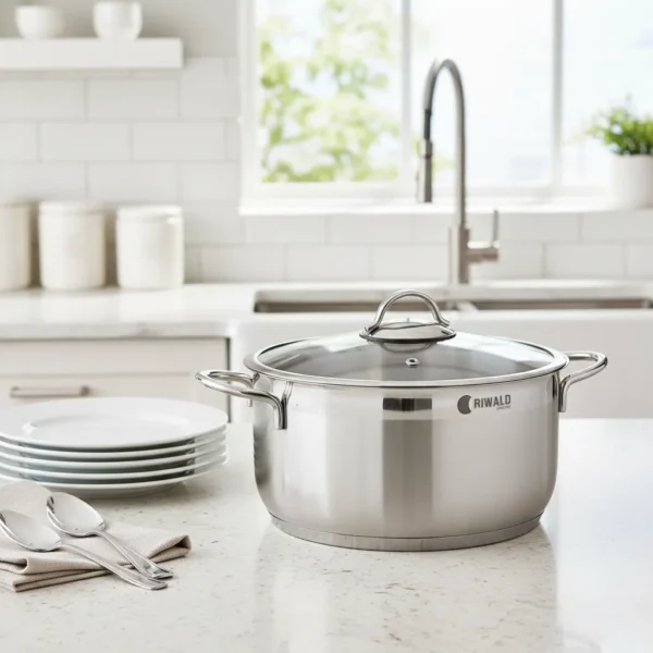 قابلمه 28*14 سانتی متر 7.5 لیتر استیل مات لیورپول ریوالد 6803228-1023 | ریوالد ایران