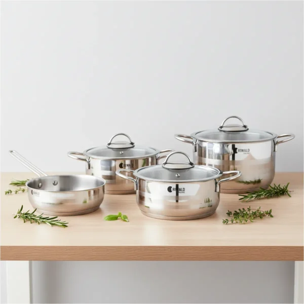 قابلمه 32*18 سانتی متر 11.1 لیتر استیل براق لیورپول ریوالد 6803232-1022 | ریوالد ایران