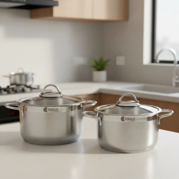 قابلمه 32*18 سانتی متر 11.1 لیتر استیل مات لیورپول ریوالد 6803232-1023 | ریوالد ایران