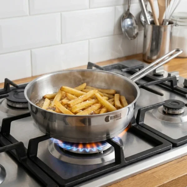 تابه 24*7.8 سانتی متر 2.75 لیتر استیل مات لیورپول ریوالد 6805024-1023 | ریوالد ایران